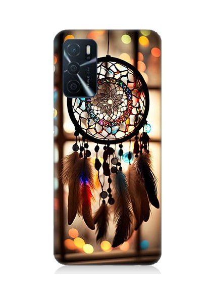 Oppo A55 Uyumlu Düş Kapanı Dreamcatcher Desenli Silikon Kılıf