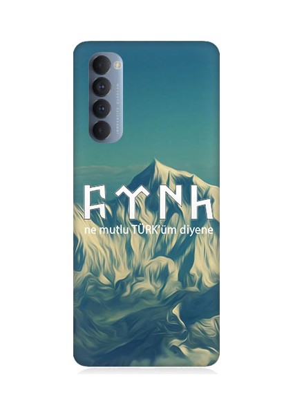 Oppo Reno 4 Pro Uyumlu Ne Mutlu Türküm Diyene Desenli Silikon Kılıf