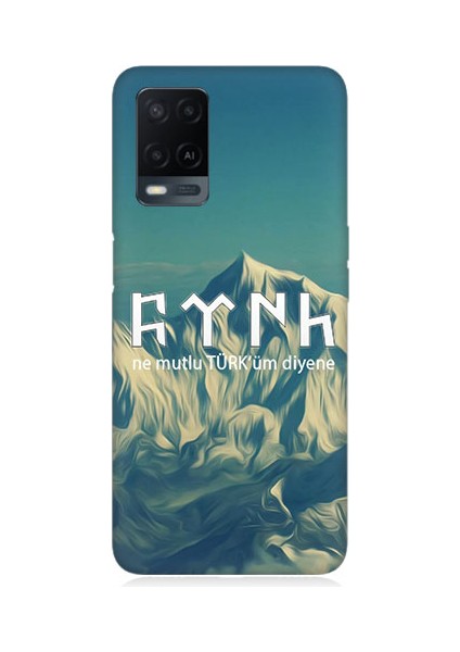 Oppo A54 Uyumlu Ne Mutlu Türküm Diyene Desenli Silikon Kılıf