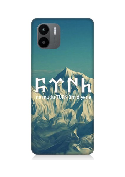 Xiaomi Redmi A1 Uyumlu Ne Mutlu Türküm Diyene Desenli Silikon Kılıf