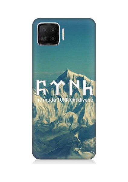 Oppo A73 Uyumlu Ne Mutlu Türküm Diyene Desenli Silikon Kılıf