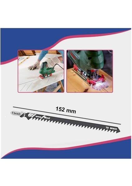 Zhongxin Dekupaj Testere Ağzı Uzun T344D Ahşap 5'li fiyatları