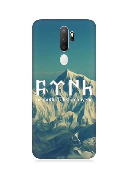 Oppo A5 2020 Uyumlu Ne Mutlu Türküm Diyene Desenli Silikon Kılıf