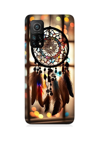 Xiaomi Mi 10T Uyumlu Düş Kapanı Dreamcatcher Desenli Silikon Kılıf