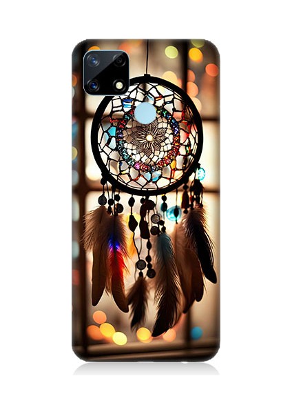 Realme C17 Uyumlu Düş Kapanı Dreamcatcher Desenli Silikon Kılıf