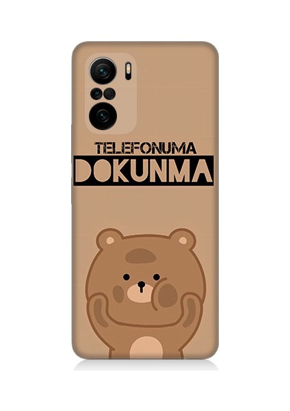 Xiaomi Redmi K40 Uyumlu Telefonuma Dokunma Ayıcık Desenli Silikon Kılıf