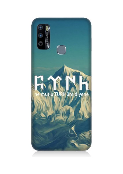 Infinix Hot 9 Uyumlu Ne Mutlu Türküm Diyene Desenli Silikon Kılıf