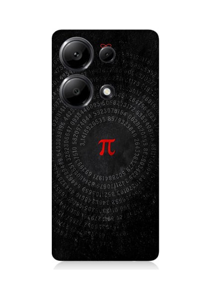 Xiaomi Redmi Note 13 Pro 4g Uyumlu Pi Sayısı ve Sonsuzluk Desenli Silikon Kılıf