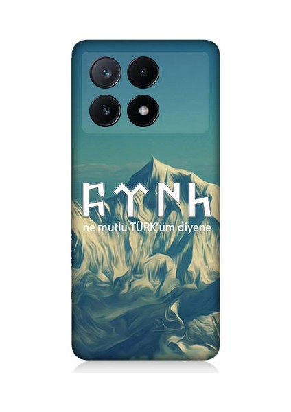 Xiaomi Poco X6 Pro Uyumlu Ne Mutlu Türküm Diyene Desenli Silikon Kılıf