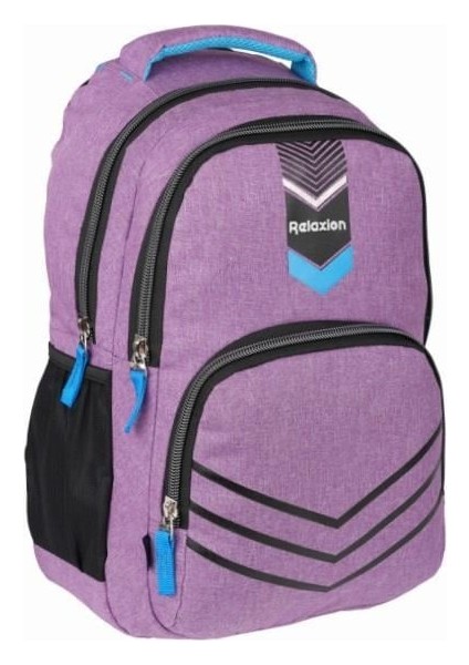 Su Itici Kumaş 3 Bölmeli Okul Sırt Çantası RLX2051-MOR