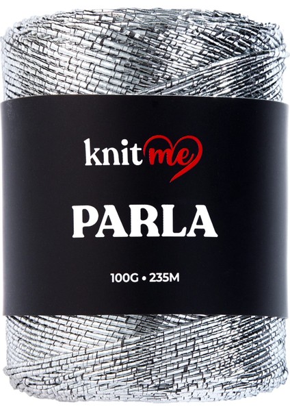 10 Adet Parla Simli Ip Gümüş