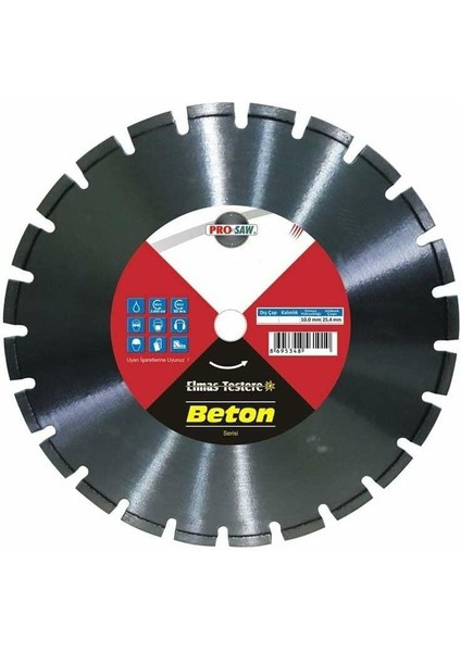 Prosaw Pro-Saw Sulu Beton Kesme Testeresi 600X25.40 mm