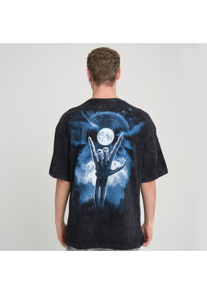 Unısex Model %100 Pamuk Eskitme (Yıkamalı) Kumaş Geniş Kalıp T-Shırt modelleri