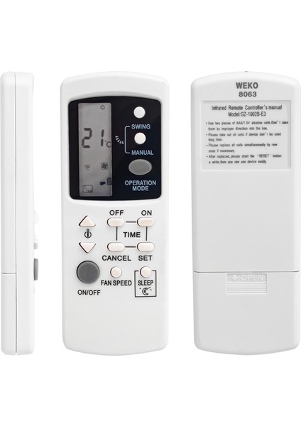 Hobi City Weko Kk Fujıcool GZ-1002B-E3 Klima Kumandası (44DEX34)