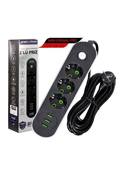 USB Akım Korumalı Priz (4434) fiyatları