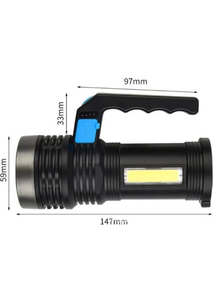 P-605 3W Cob LED Uzun Menzilli Fener fiyatları