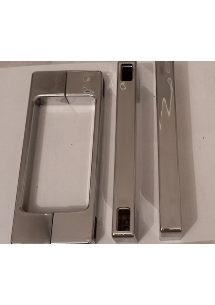 Plastik Duşakabin Krom Kare Kulp Gri Duş Seti modelleri