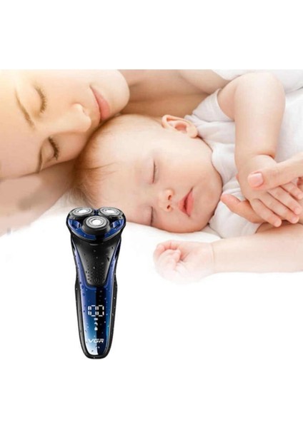 Vücut Islak ve Kuru Cilt Professional Şarjlı Tıraş Makinesi V-306 Islak 3 Saat ve Altı Ga