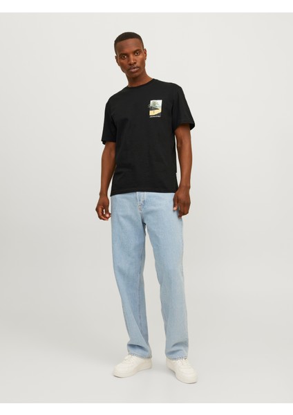 Erkek Gögüste Logo Baskili Kisa Kollu Tisört - Aruba fiyatları