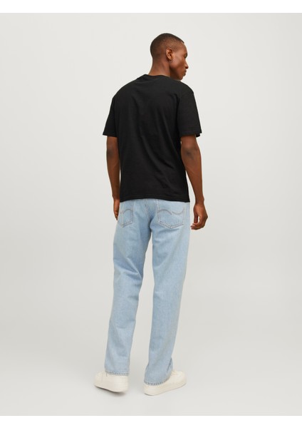 Erkek Gögüste Logo Baskili Kisa Kollu Tisört - Aruba modelleri