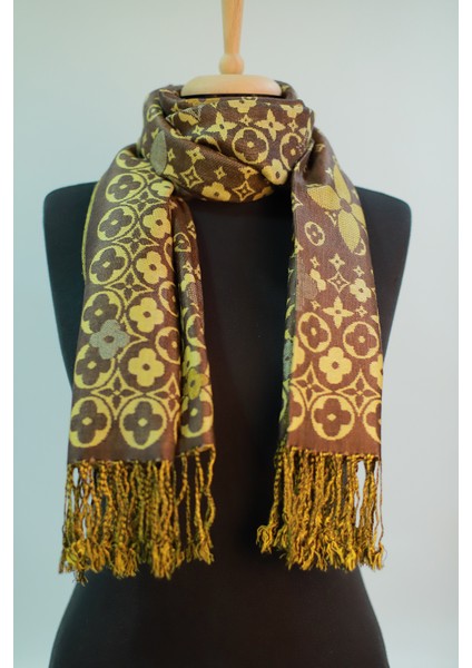 Kahve Gold Pashmina Şal indirimleri