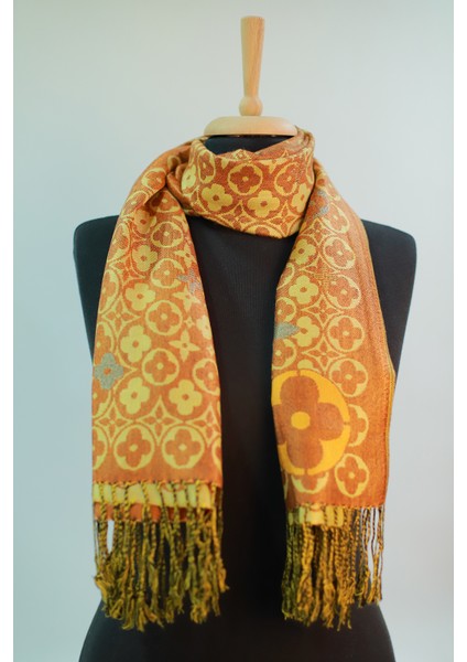 Kiremit Gold Pashmina Şal indirimleri