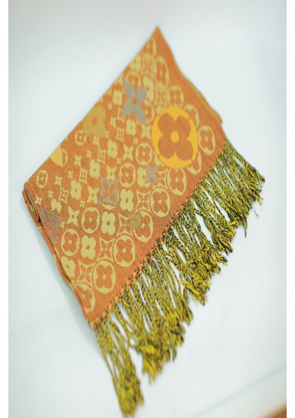 Kiremit Gold Pashmina Şal