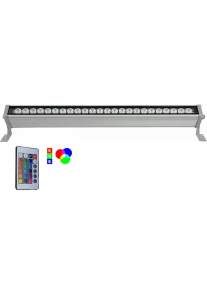 LED 30 cm Rgb Wallwasher Kumandalı 16 Renk LED Aydınlatma 9 Watt