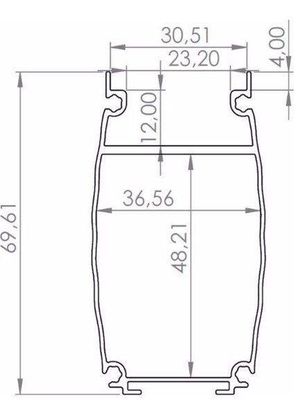 LED Aydınlatma Wallwasher, Duvar Boyama, Dış Cephe LED Aydınlatma 11 cm 4W-4LED LED