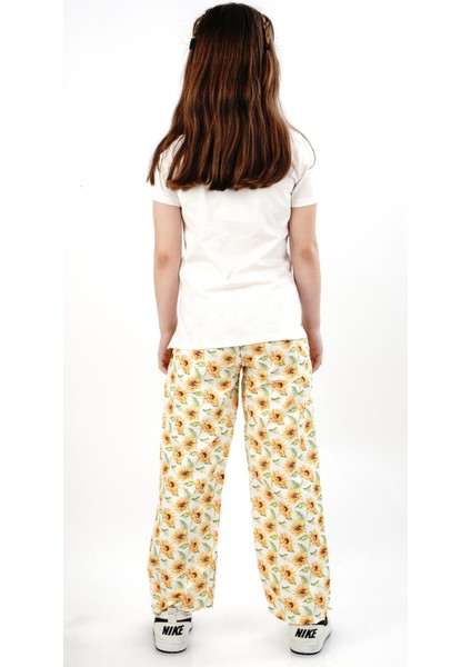 Fiyonklu Ayçiçek Baskılı 2/9 Yaş 2 Li Takım modelleri