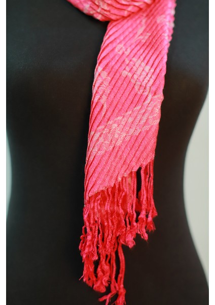 Pembe Bej Pamuk - Viskon Şal modelleri