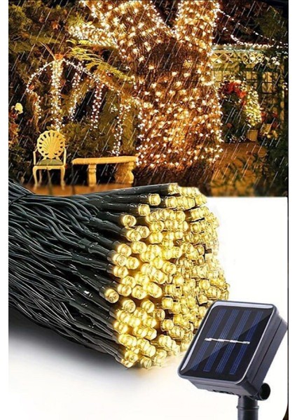 Güneş Enerjili Solar 10 Metre 100 Ledli LED Ağaç Aydınlatma 1 Watt Sarı Güneş Enerji fiyatları
