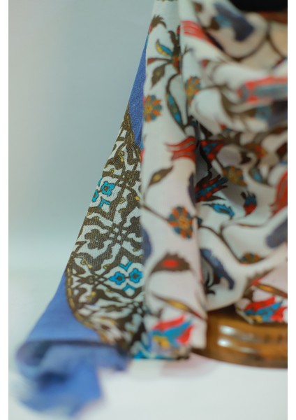 Bej Indigo Ipek - Keten Şal fırsatları