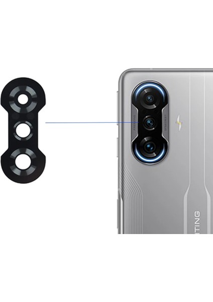 Xiaomi Redmi K40 Gaming Edition Arka Kamera Camı Lens Yapışkanlı