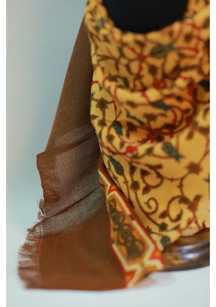 Orange Bordo Ipek - Keten Eşarp Şal indirimleri