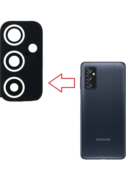 Samsung Galaxy M52 Arka Kamera Camı Lens Yapışkanlı