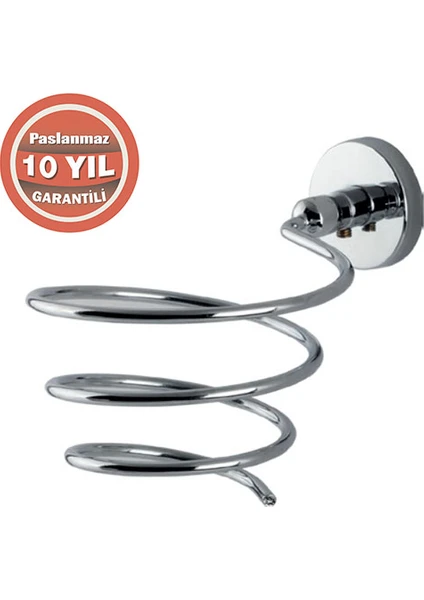 Çelik Banyo KR10-018 Paslanmaz Pirinç Karaca Fön Askısı Saç Kurutma Makinesi Tutacı