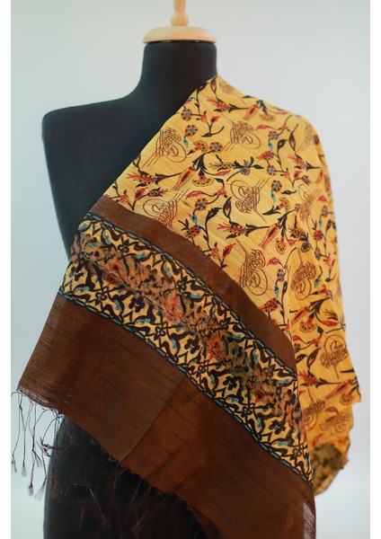 Kahve Cappuccino Ipek - Keten Eşarp Şal fırsatları