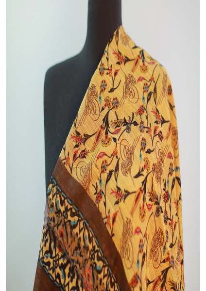 Kahve Cappuccino Ipek - Keten Eşarp Şal indirimleri