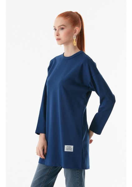 Basic Bisiklet Yaka Tunik