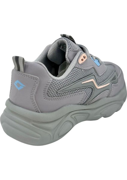Kadın Bej Ortopedik Taban Fileli Sneaker Günlük Spor Ayakkabı 026