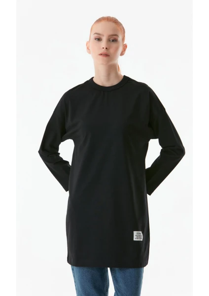 Basic Bisiklet Yaka Tunik