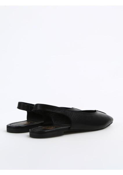 Siyah Kadın Deri Babet Josefa modelleri