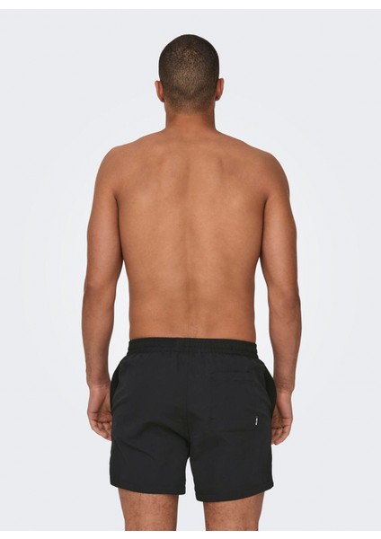 Siyah Erkek Şort Mayo Onsted Lıfe Swım Short Gw 1832