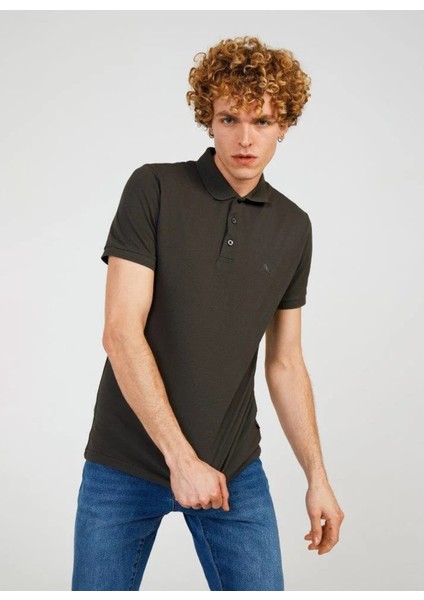Polo Yaka Düz Antrasit Erkek T-Shirt Father Basıc Polo fiyatları
