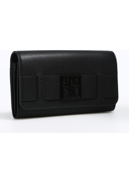 Armani Exchange Siyah Kadın 10,5X19X4 cm Cüzdan 9485720A87400020