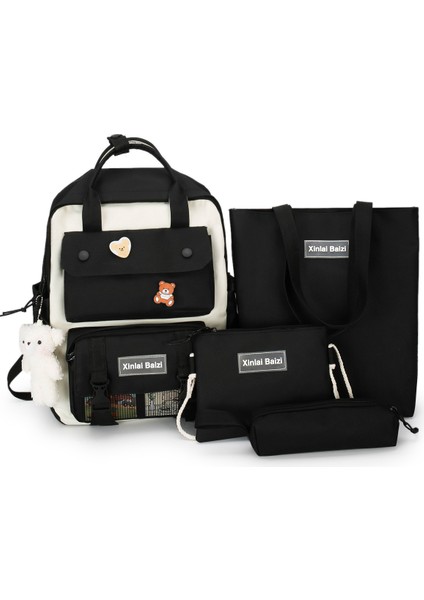 23 Yeni Tuval Dört Parçalı Sırt Çantası (Yurt Dışından)