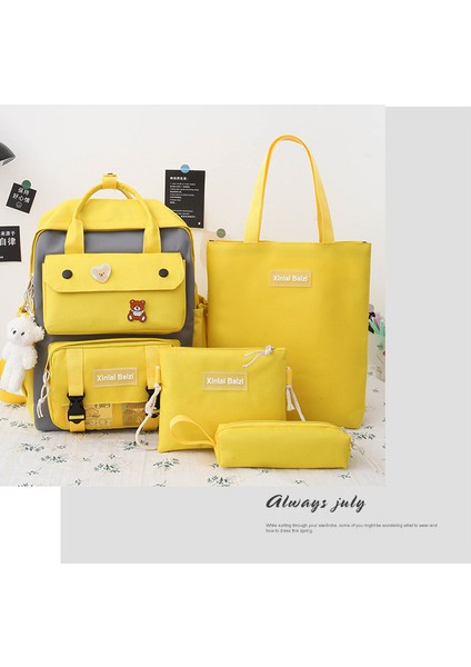 23 Yeni Tuval Dört Parçalı Sırt Çantası (Yurt Dışından) modelleri