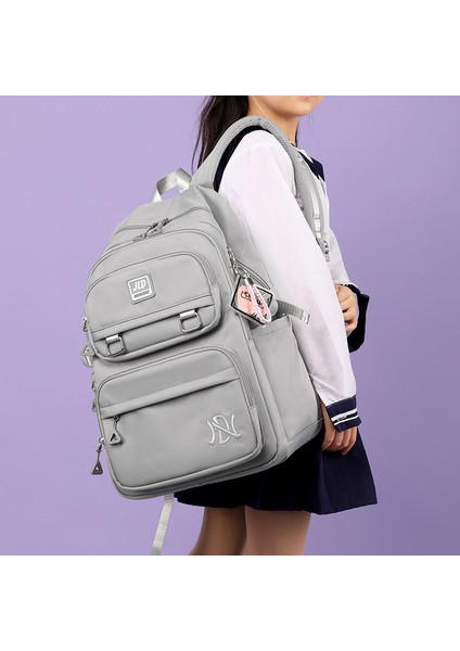 Basit Büyük Kapasiteli Seyahat Sırt Çantası Kızlar Hafif Rahat Sırt Çantası Ortaokul Öğrencisi Orta Okul Okul Çantası (Yurt Dışından) fiyatları