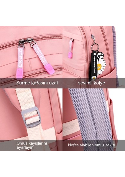 Okul Çantası Ilköğretim Okulu Kız Omuz Çantası Hafif Baskı Ortaokul Öğrencileri Boş Sırt Çantası Buzdolabı Kapısı (Yurt Dışından) modelleri